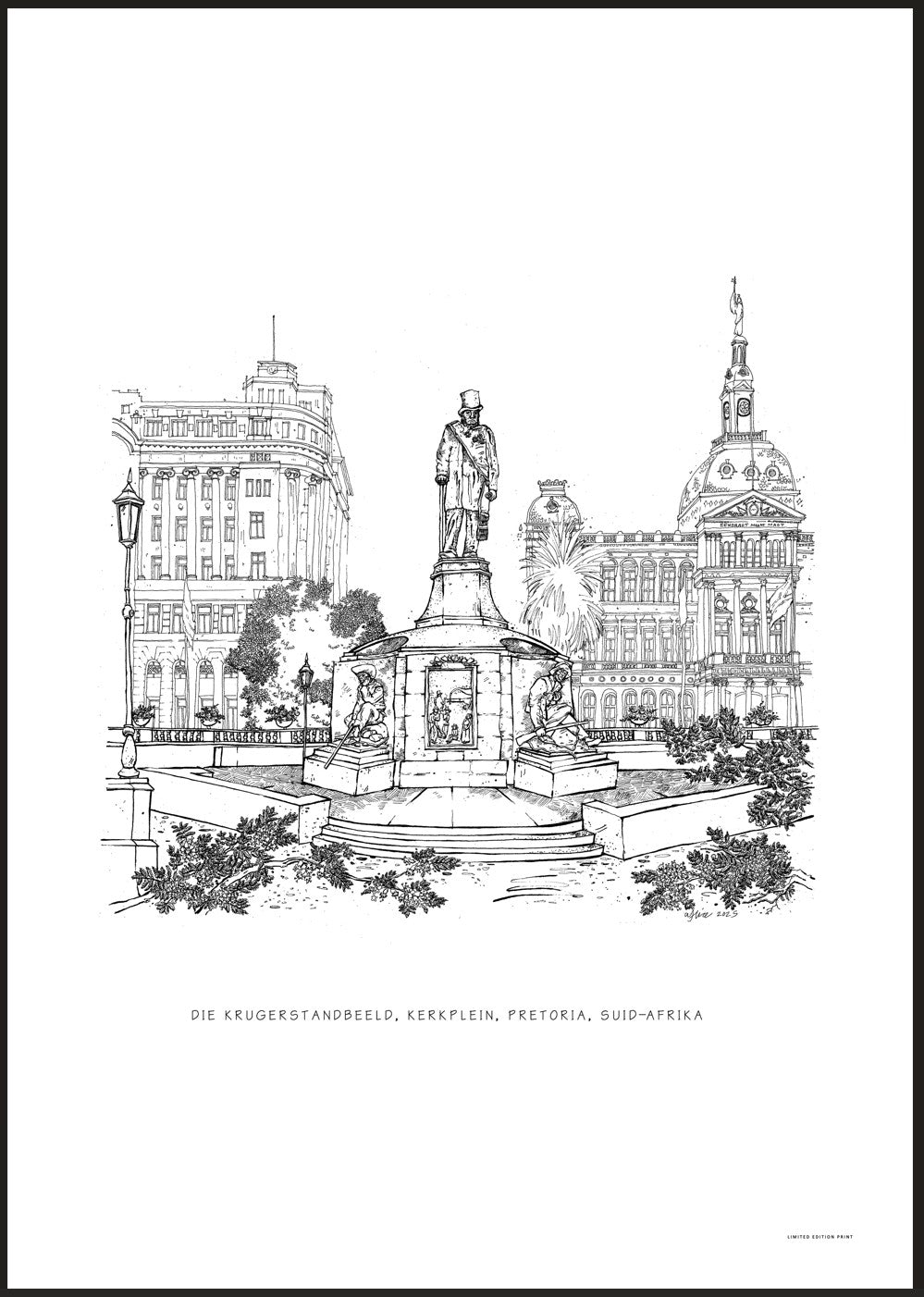 Pretoria, Die Krugerstandbeeld, Kerkplein