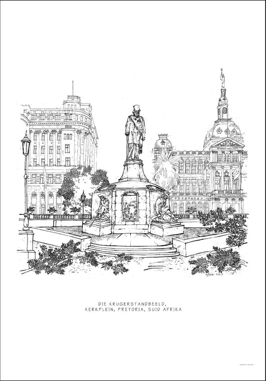 Pretoria, Die Krugerstandbeeld, Kerkplein