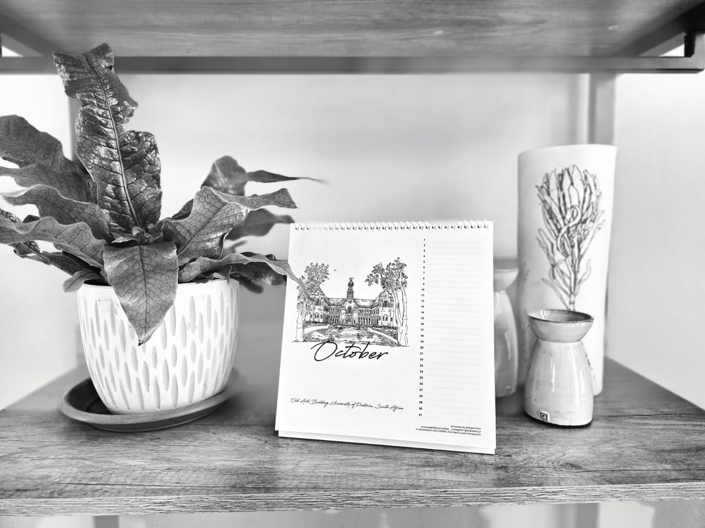 Pretoria Desk Calendar